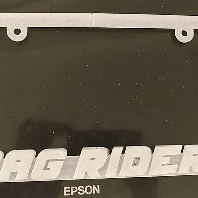 Licence plate BAG RIDERS