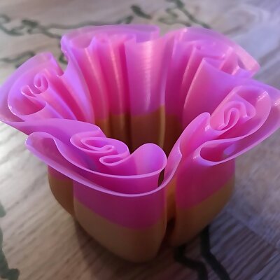 small wave wavy vase easy print