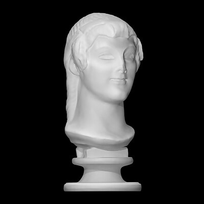 Archaistic head of a young woman