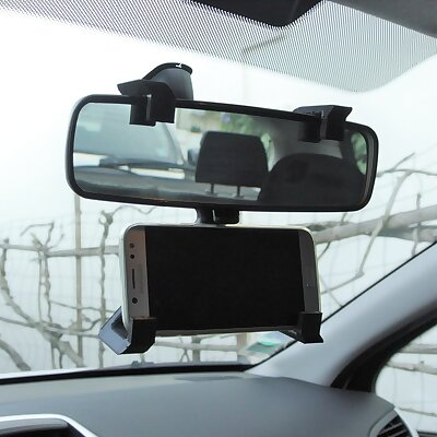 GPS rearview mirror support