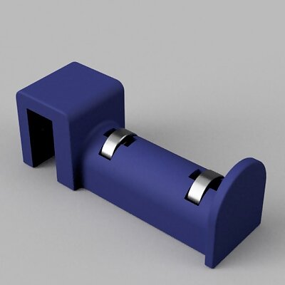 Simple spool holder for 3DPNs 1x2 shelf optional bearings and screws