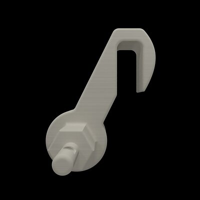 two parts filament arm for 3DPN with clip
