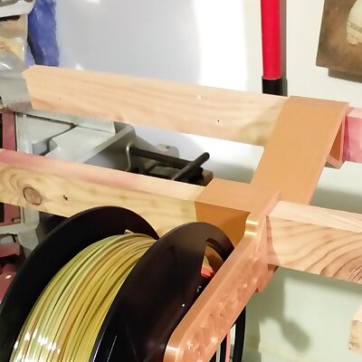 Spool Holder for 3D printing nerd filament shelves