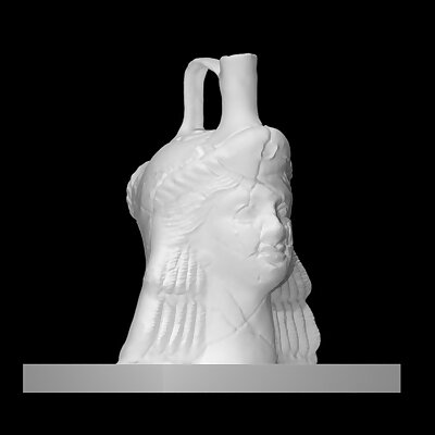 Vase representing a womans head