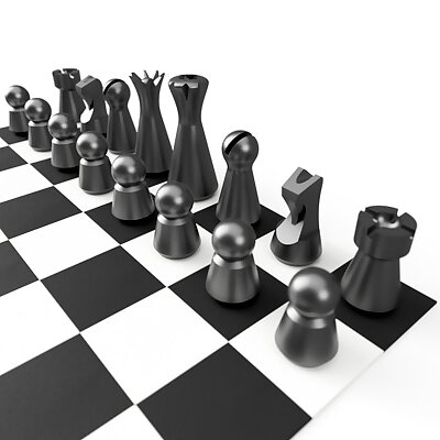 Minimal Look Chess Set