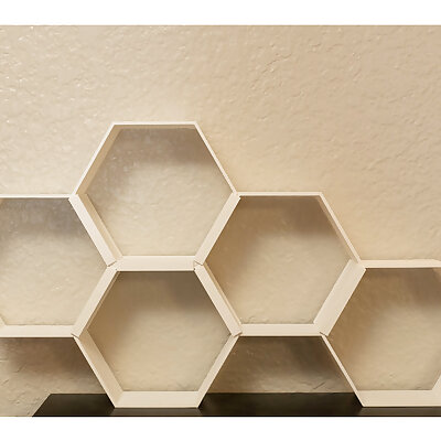 Modular Hexagon Display Shelves