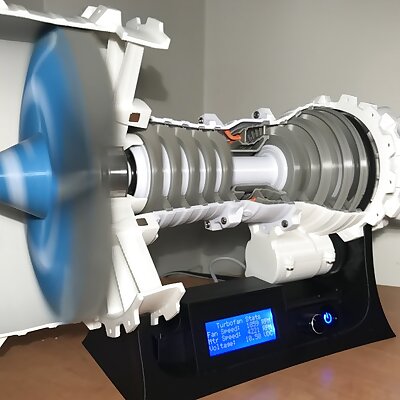 Upgrade to 3D Printable Jet Engine  Turbofan Driver With Magnetic Cover