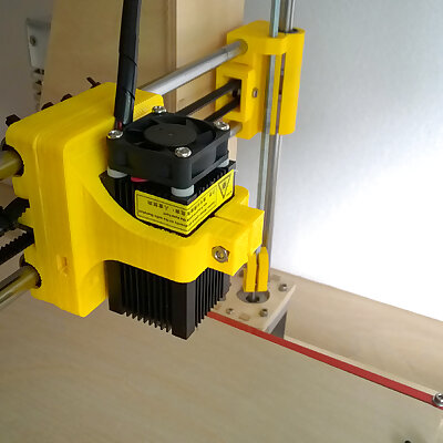 Prusa i3 Laser Mount for Laser Engraving and Cutting fits samelladrucker