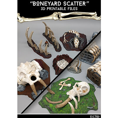Boneyard Scatter  28mm Gaming  Sample Item