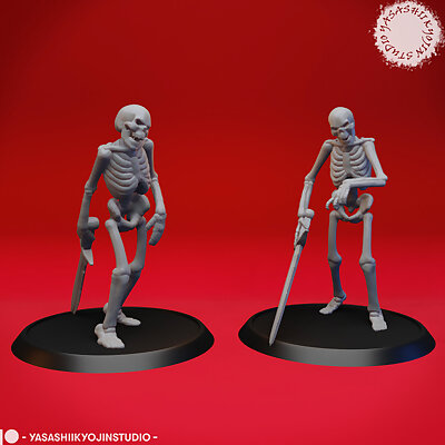 Undead Skeleton Swordsmen  Tabletop Miniature