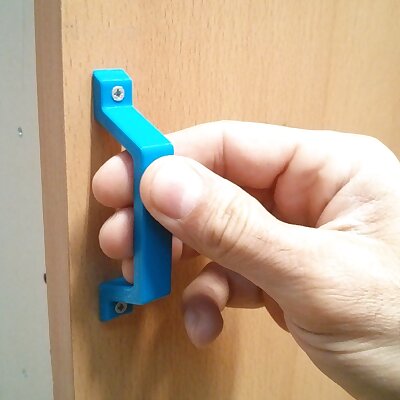 Pull handle for cabinet doors and drawers from CAD to 3Dprinted model in 30 minutes
