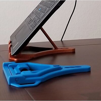 Foldable Laptop Switch Tablet and Mobile phone stand Prints fully assembled