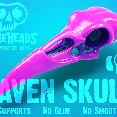 Boneheads Raven  Skull Kit  PROMO  3DKitbashcom