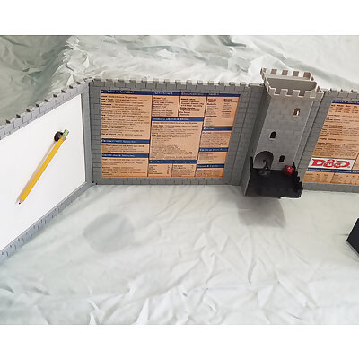 DM Screen with Dice Tower