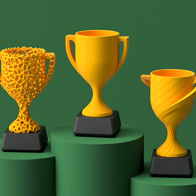 Trophy Cup Collection  Fully 3D Printable