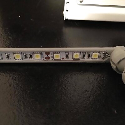 Ball and Socket LED Lamp for 10mm x 50mm LED Strip Sections