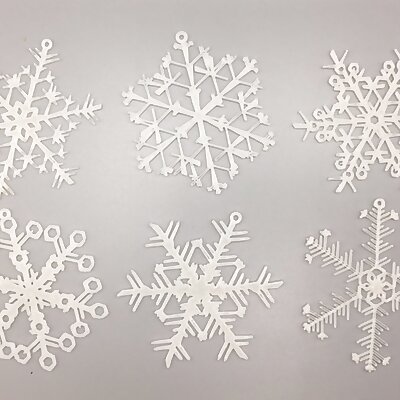Organic Snowflake Ornaments