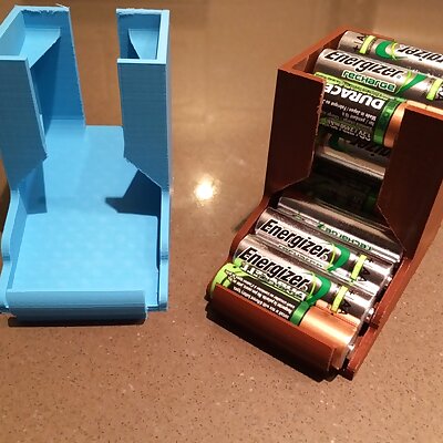 Compact Tabletop Battery Holder