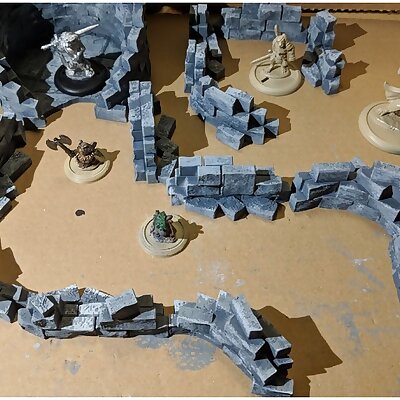 Fantasy Wargame Terrain  Ruined Wall Sections