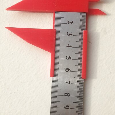 Calipers attachment for a ruler