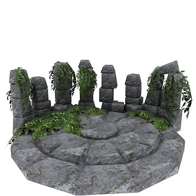 Speaking Stones and Well  OpenGameArt  Terrain