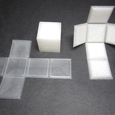 Foldable Cube  Print Flat