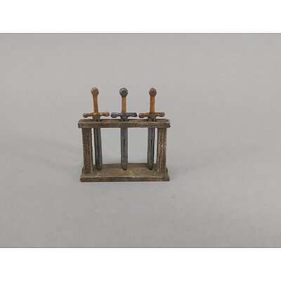 28mm Sword Rack with Removable Swords