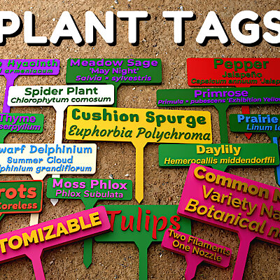 Customizable Plant Tags