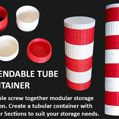 Extendable Modular Tube Container
