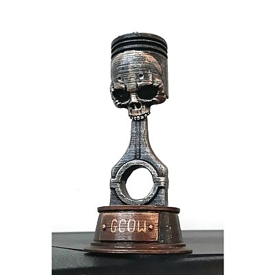 Gaslands Skull Piston Trophy