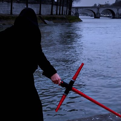Customizable crossguard lightsaber from The Force Awakens