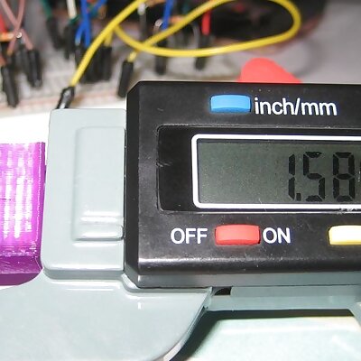 Filament measurement insert for digital thickness gauge