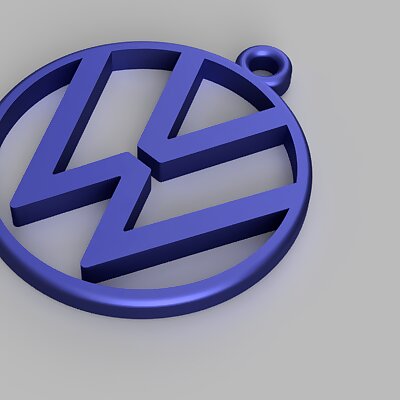 A keychain with the new VW logo