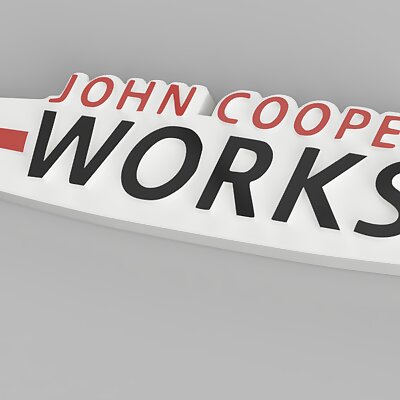 Keychain with MINI John Cooper Works logo