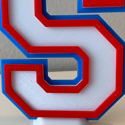 3D Lettering in school or sports colors