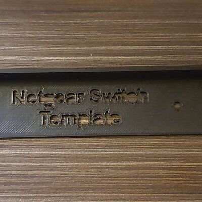 Netgear switch wall mount drill template