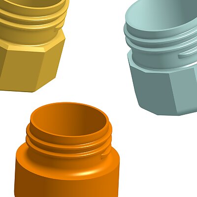 Small Bottle Cap Container