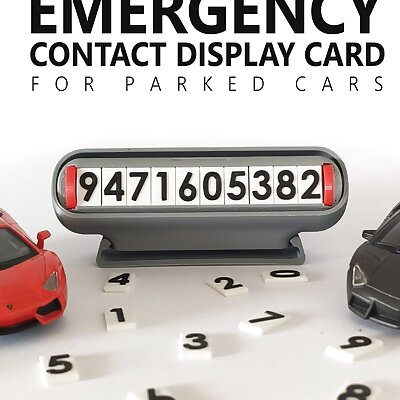 Emergency Contact Display Card
