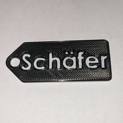 Simple NameTags for Keyrings etc  Solidworks adaptable