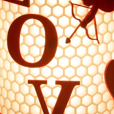 Valentines day honeycomb lamp addons