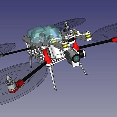 Foldable quadcopter FPV