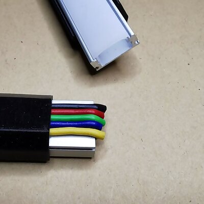 LEDaluminiumprofile wire strain relief clip for 5x 05mm² stranded cores