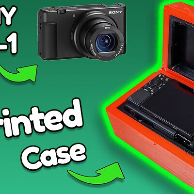 ZV1 3D Printed Case  Soft shell with TPU Outer case with PLA