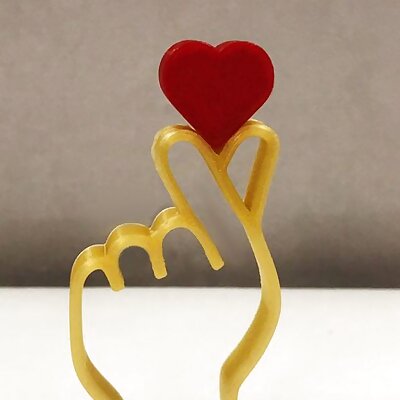 Heart with fingers