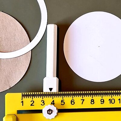 Circle cutter for paper  Kreisschneider für Papier