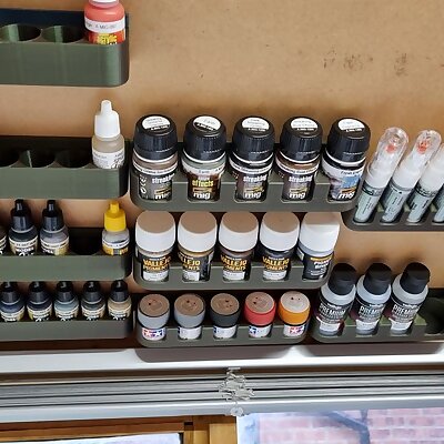 Paint  fluids holder for airbrush and modelling Wall and ceiling mounted