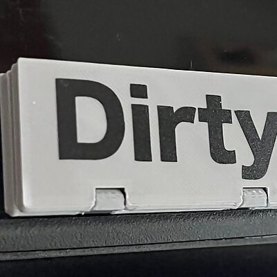 Clean Dirty Dishwasher Sign