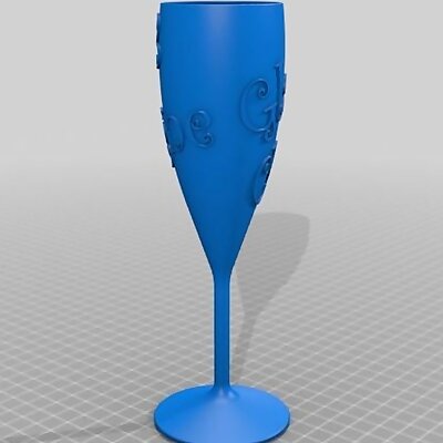 Champagne Glass with text