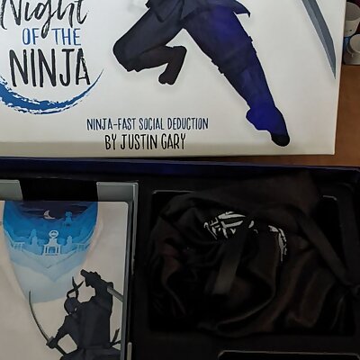 Night of the Ninja box insertorganizer  sleeved card holder