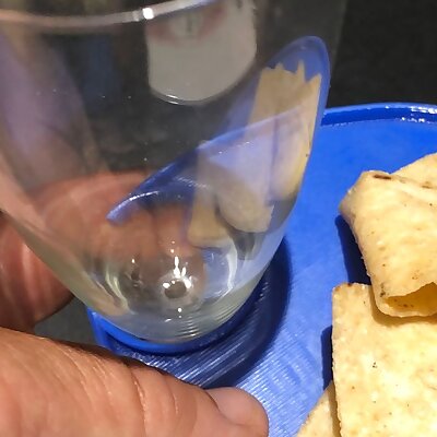 Party Plate  for stem glasses